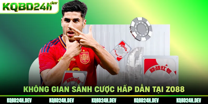 Không gian sảnh cược hấp dẫn tại Zo88